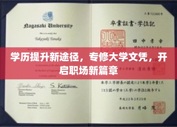 学历飞跃新篇章，专修大学文凭，成就职场高飞梦想
