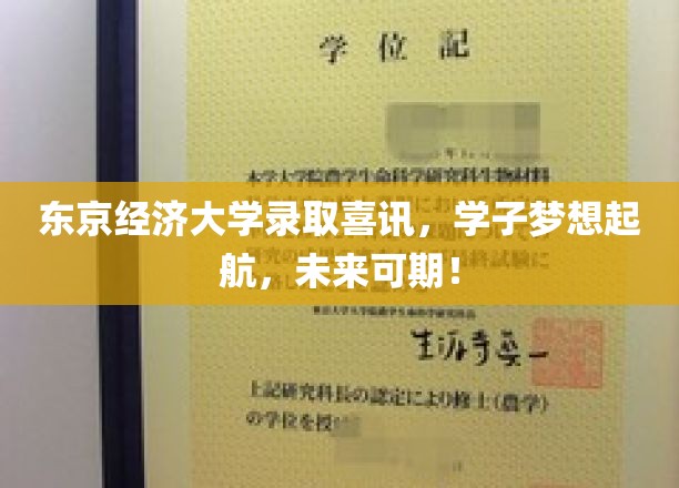 东京经济大学录取喜讯，学子梦想起航，未来可期！