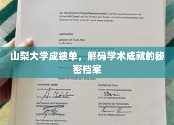 山梨大学成绩单，解码学术成就的秘密档案