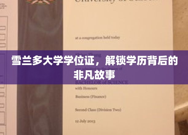 雪兰多大学学位证，解锁学历背后的非凡故事