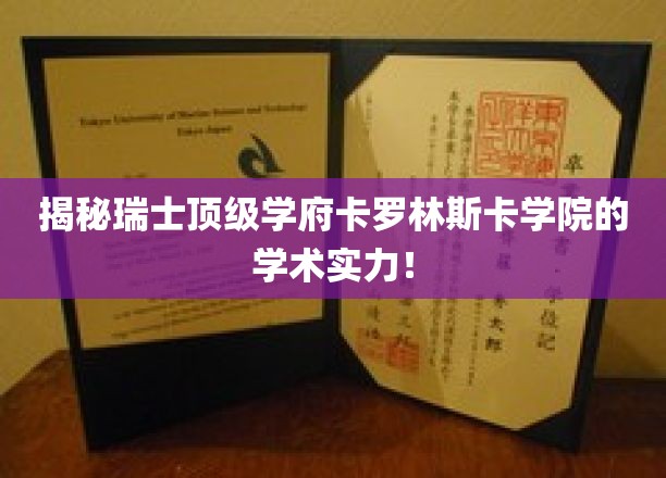 揭秘瑞士顶级学府卡罗林斯卡学院的学术实力！