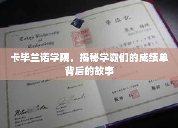 解码卡毕兰诺学霸传奇，揭秘成绩单背后的奋斗篇章