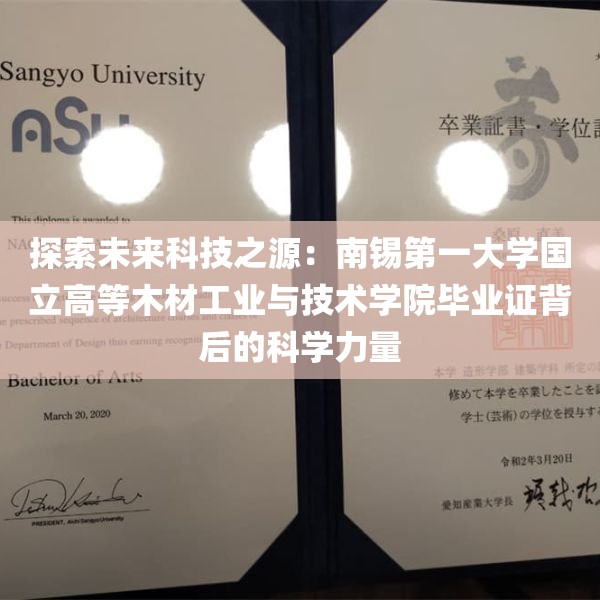 探索未来科技之源：南锡第一大学国立高等木材工业与技术学院毕业证背后的科学力量