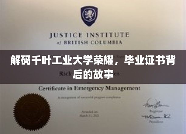 揭秘千叶工业大学荣耀，毕业证书背后的故事