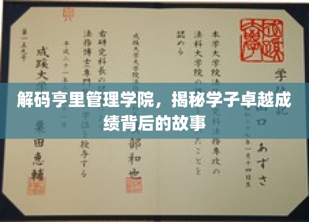 探寻亨里管理学院卓越学子背后的传奇之路