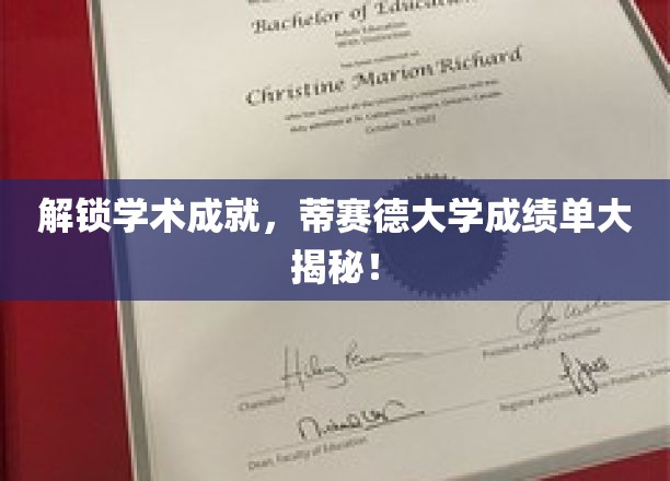揭开蒂赛德大学卓越成就背后的秘密，成绩单背后的故事