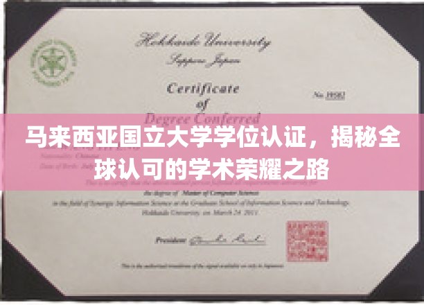 马来西亚国立大学学位，国际通行证背后的卓越之旅