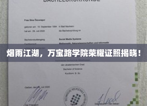 江湖烟雨中，万宝路学院荣耀证照璀璨亮相！