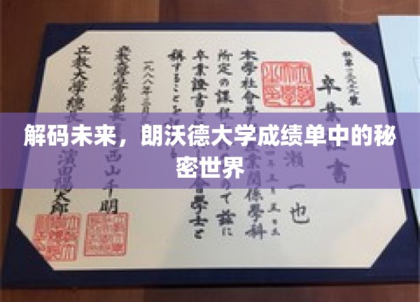 解码未来，朗沃德大学成绩单中的秘密世界