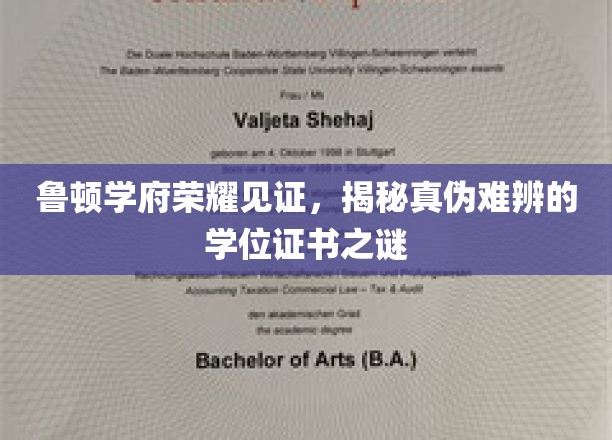 鲁顿学府学位证书迷雾终破，探秘真实学历认证的奥秘