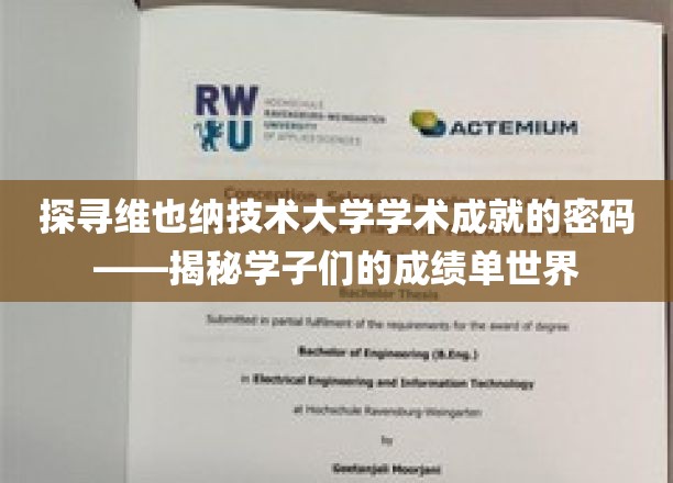 揭开维也纳技术大学学霸秘籍，揭秘学子非凡成绩背后的奥秘