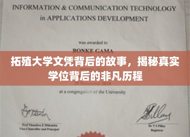 拓殖大学文凭背后的故事，揭秘真实学位背后的非凡历程