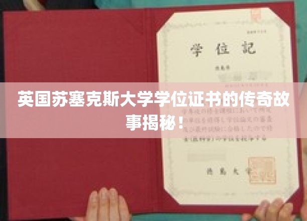 探寻苏塞克斯大学学位证书背后的传奇之旅