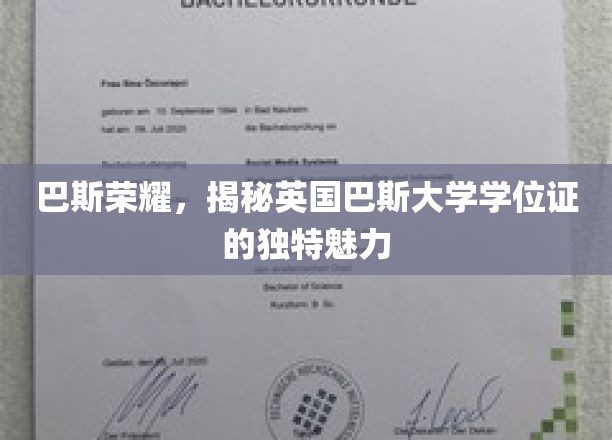 巴斯荣耀，揭秘英国巴斯大学学位证的独特魅力