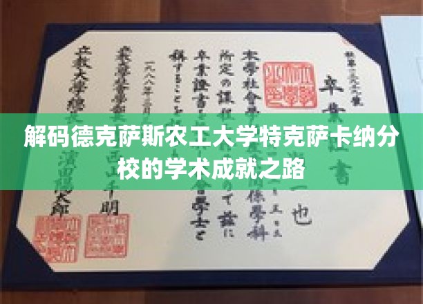 探索德克萨斯农工大学特克萨卡纳分校的卓越学术征程