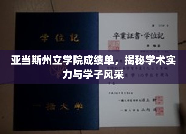 亚当斯州立学院成绩单，揭示学术实力与学子风采