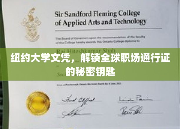 纽约大学文凭，开启全球职场的大门
