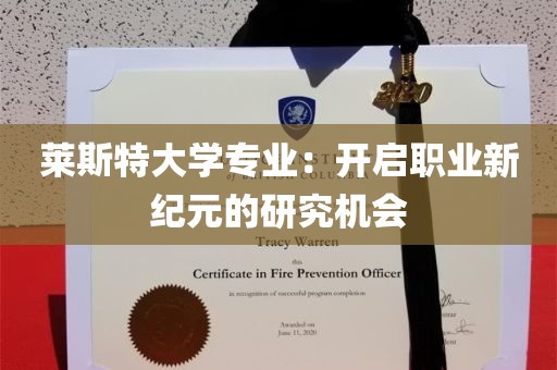 莱斯特大学专业：开启职业新纪元的研究机会