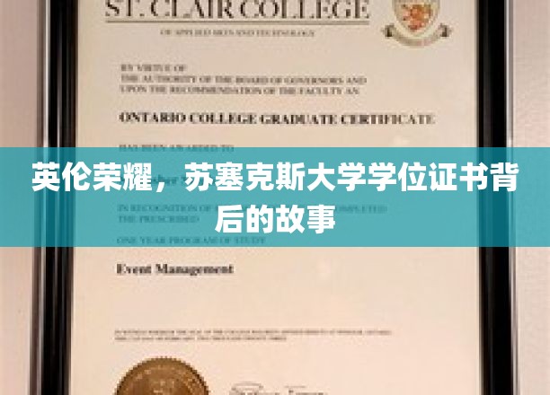 揭开苏塞克斯大学学位证书的英伦传奇面纱