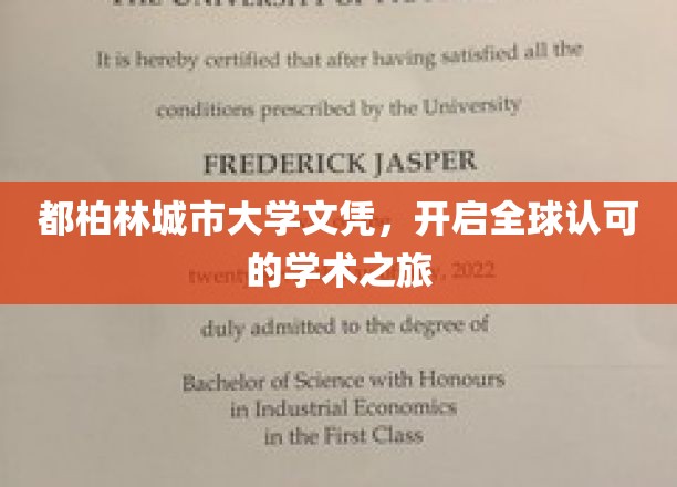 国际通行证，都柏林城市大学文凭引领全球学术新篇章