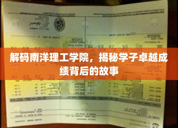 探寻南洋理工学院学霸传奇，揭开卓越成就的神秘面纱