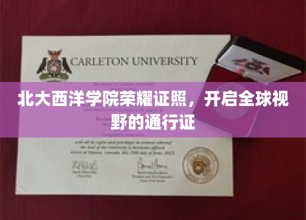 北大西洋学院精英证书，引领世界探索之旅