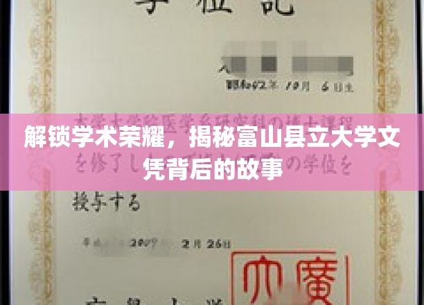 探寻富山县立大学文凭的荣耀之谜