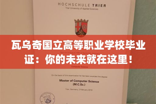 瓦乌奇国立高等职业学校毕业证：你的未来就在这里！