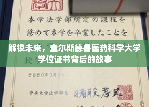 解码未来钥匙，探秘查尔斯德鲁医药科学大学学位证书的传奇历程