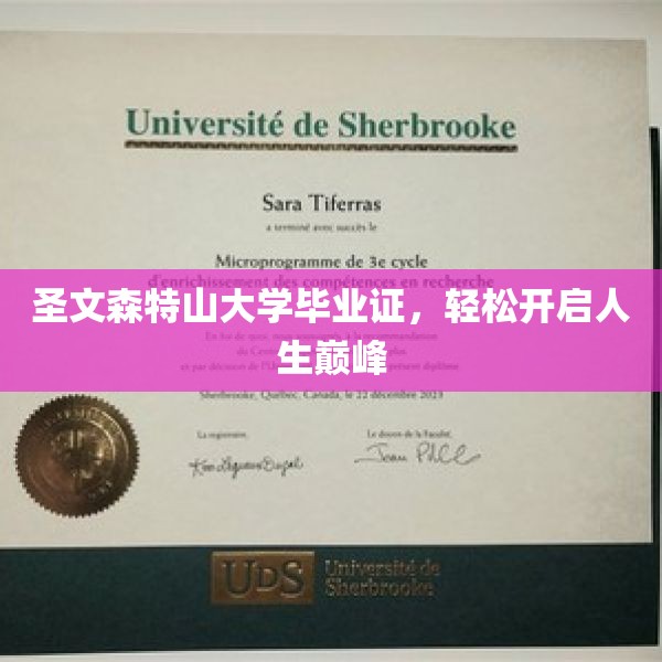 圣文森特山大学毕业证，轻松开启人生巅峰