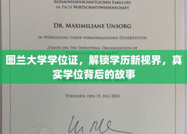 图兰大学学位证，解锁学历新视界，真实学位背后的故事
