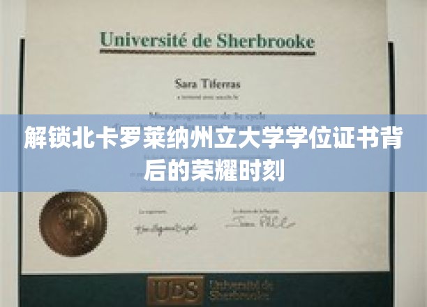 探寻北卡罗莱纳大学学位证书的璀璨光环