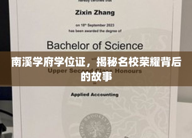 南溪学府学位证，探寻名校荣耀背后的传奇之路