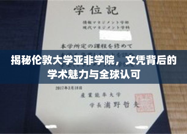 伦敦大学亚非学院：文凭背后的学术魅力与全球认可