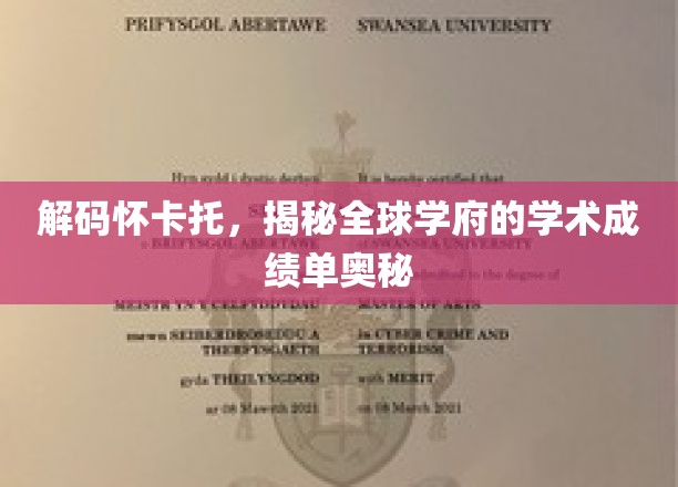 解码怀卡托，揭秘全球学府的学术成绩单奥秘