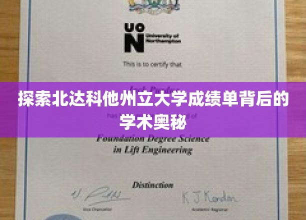 探寻北达科他州立大学成绩单背后的学术精髓