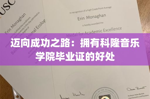 迈向成功之路：拥有科隆音乐学院毕业证的好处