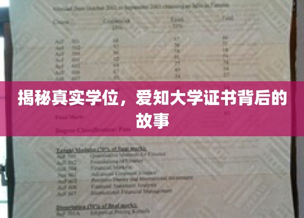 揭秘真实学位，爱知大学证书背后的故事
