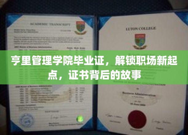 亨里管理学院毕业证，解锁职场新起点，证书背后的故事