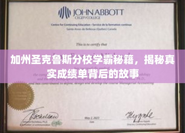 加州圣克鲁斯分校学霸秘籍，揭秘真实成绩单背后的故事