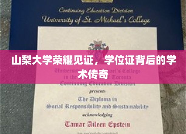 山梨大学荣耀见证，学位证背后的学术传奇